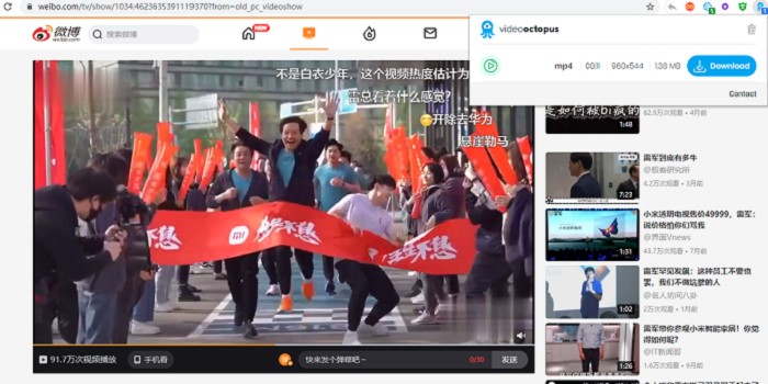 浏览器网页视频下载Video Octopus插件-372盘