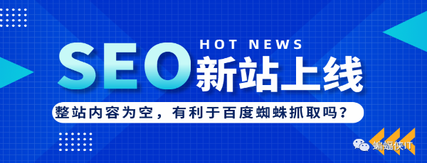 SEO实战，新站上线，网站内容为空好吗?-372盘