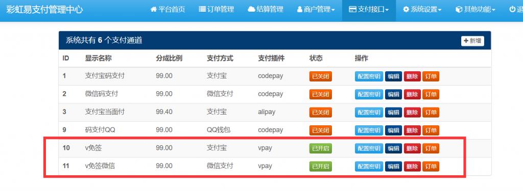 V免签对接易支付实现免签约支付接口-372盘