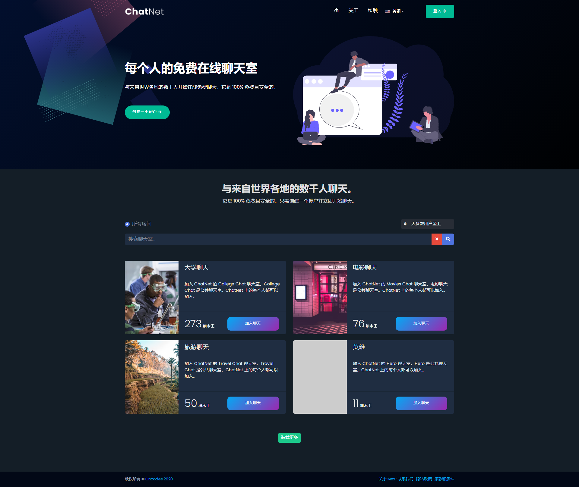 多人在线匿名聊天室/私人聊天室源码/支持同时创建多个聊天室-372盘