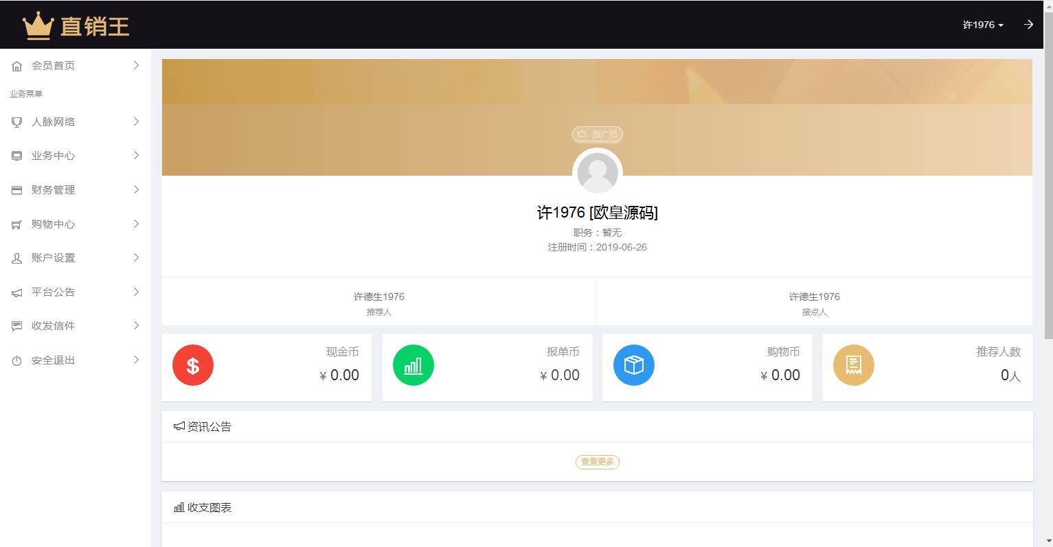 企业3级推广报单分销源码下载会员注册管理系统-372盘