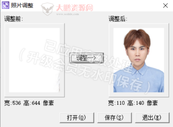 1寸相片调整单文件小工具-372盘