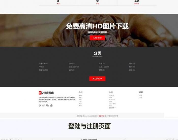 最新Laravel框架高清壁纸图库图片分享上传下载网站源码