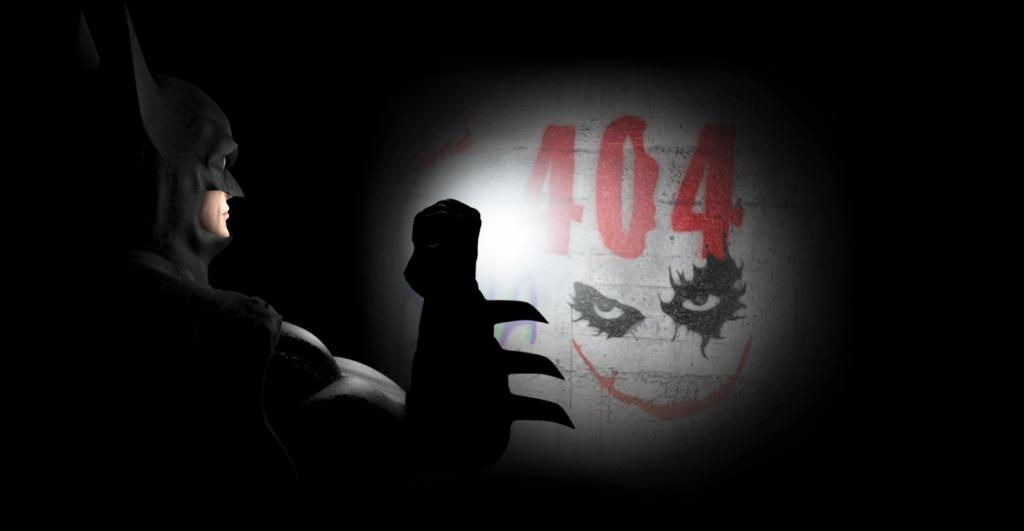 创意黑色蝙蝠侠/小丑404页面源码-372盘